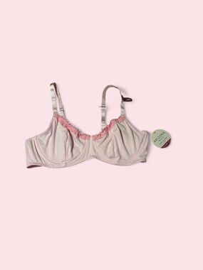 Arizona Jean Company Soft Cup Bra in Light Pink with Lace Trim